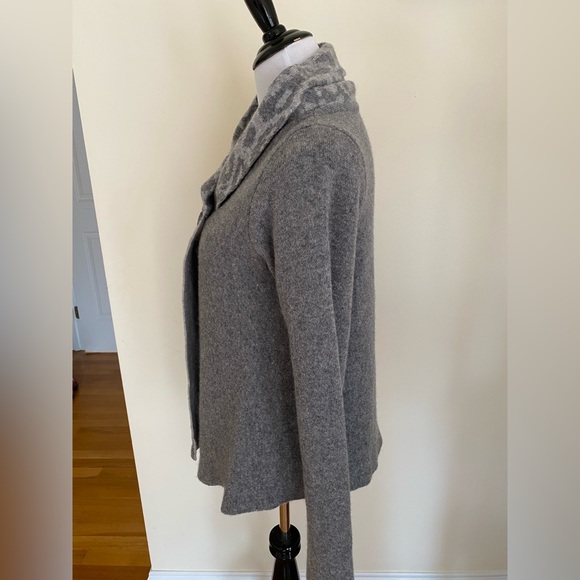 Chiaramente Made in Italy Wool Animal Print Cardigan Size Large - Picture 14 of 15